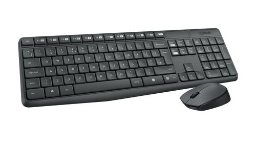 ZESTAW Klawiatura i mysz LOGITECH BEZPRZEWODOWA MK235 na Arena.pl