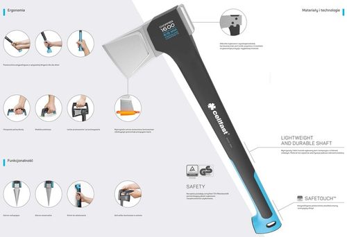 Siekiera rozłupująca C2500 ERGO+ostrzałka gratis na Arena.pl