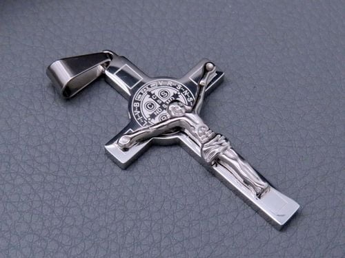 SREBRNY KRZYŻ KRZYŻYK NA ŁAŃCUSZEK STAL SZLACHETNA na Arena.pl