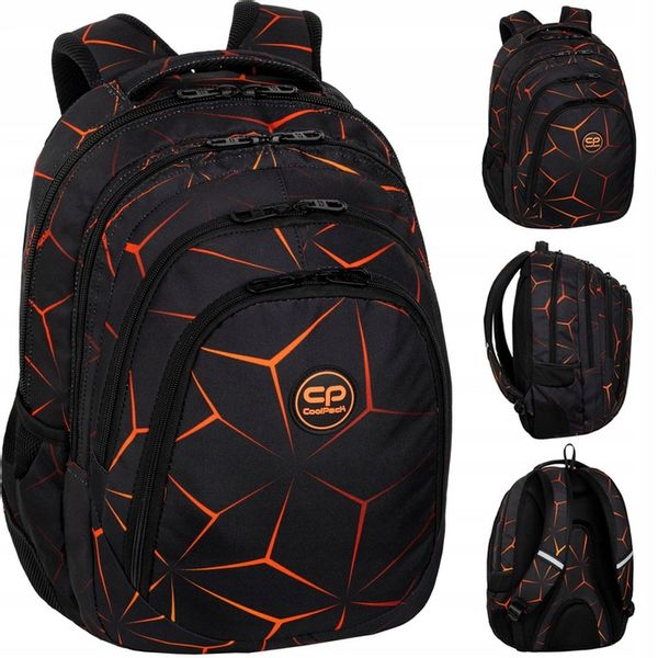 COOLPACK PLECAK SZKOLNY MŁODZIEŻOWY CZARNY 3D zdjęcie 1