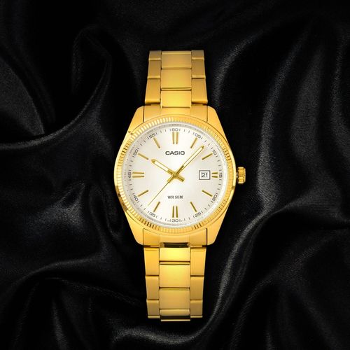 LUKSUSOWY ZEGAREK MĘSKI CASIO POZŁACANY PRAWDZIWYM 24K ZŁOTEM + GRAWER na Arena.pl