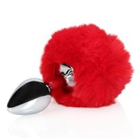bunny tail with metal butt plug