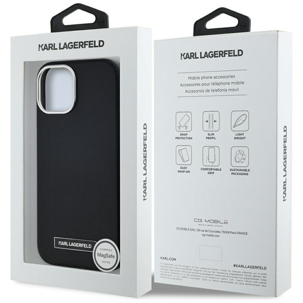 Etui Karl Lagerfeld do iPhone 15, Czarny, MagSafe zdjęcie 8
