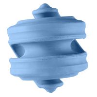 Geometryczna zabawka dla psa z rowkami na przysmaki Geo-Hex 6,2cm Błękitna