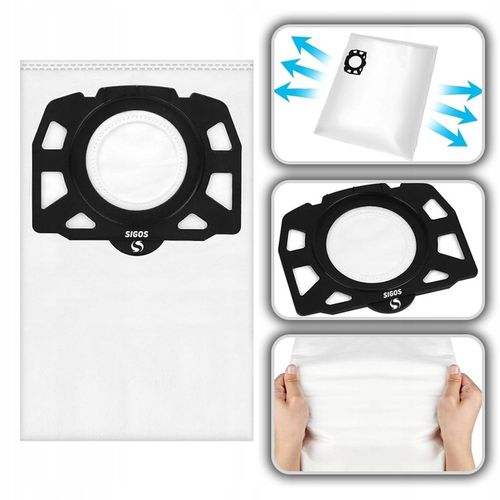 10x WOREK WORKI do ODKURZACZA KARCHER WD4 WD5 WD6 MV4 MV5 MV6 + FLITR PURE na Arena.pl