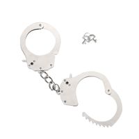 kajdanki- me you us heavy metal handcuffs silver