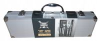 TIME FOR GRILL Aluminiowa walizka z akcesoriami do grilla Zestaw