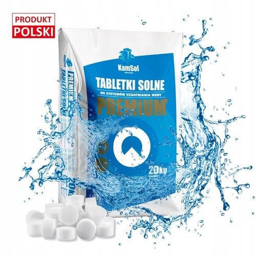 SÓL TABLETKOWANA DO ZMIĘKCZACZY PREMIUM - 20 KG - 99.9 % NaCl !!! na Arena.pl