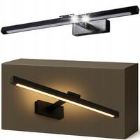 Kinkiet łazienkowy led nad lustro 12W 60cm Lampa do łazienki czarna