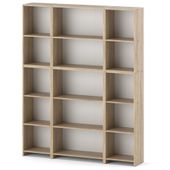 Regał Na Książki 150cm Półki Segregatory Biuro Salon Sypialnia Dąb Sonoma