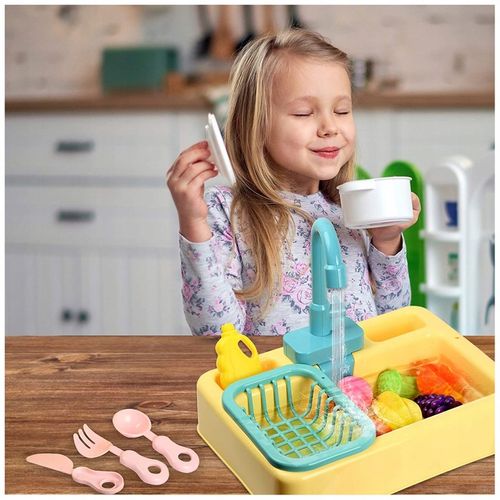 ZLEWOZMYWAK ZLEW DLA DZIECI DO MYCIA NACZYŃ ZABAWKA FUNKCJA PUSZCZANIA WODY na Arena.pl