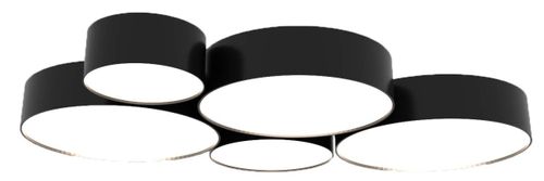 Plafon LAMPA sufitowa SL.0121 okrągła OPRAWA natynkowa czarna na Arena.pl