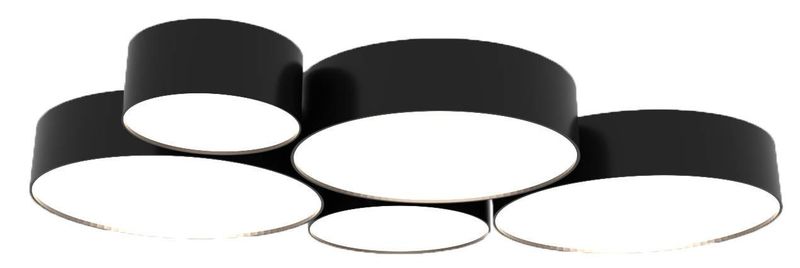 Plafon LAMPA sufitowa SL.0121 okrągła OPRAWA natynkowa czarna zdjęcie 5