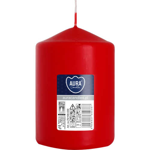 Świeca pieńkowa walec BISPOL Aura sw70/100-030 (czerwona) ~44h na Arena.pl