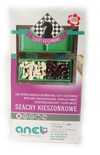 SZACHY KIESZONKOWE DREWNIANE na Arena.pl