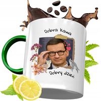 Kubek Zielony Mateusz Morawiecki Na Prezent Z Nadrukiem Ze Zdjęciem