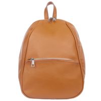 VERA PELLE plecak damski skórzany elegancki klasyczny V565 camel