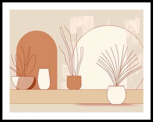 Plakat 65x50cm Widok Roślin na Arena.pl