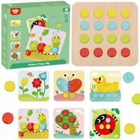 UKŁADANKA DREWNIANA KLOCKI DOPASUJ ZWIERZĘTA KSZTAŁTY KOLORY TOOKY TOY