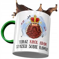 Kubek Zielony Dla Adama Kolegi Męża Prezent Z Nadrukiem Ze Zdjęciem