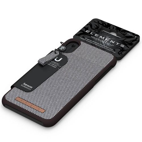 Materiałowe etui iPhone XR (Dark Brown Pattern 1) na Arena.pl
