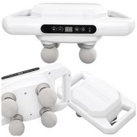 Masażer do ciała mocny 4 głowice 20 stopni siły + 6 trybów impulsowych USB