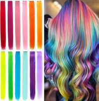 KOŃCÓWKI KOSMYKI DO WŁOSÓW 12x PRZEDŁUŻKI RÓŻOWE SYNTETYCZNE WŁOSY