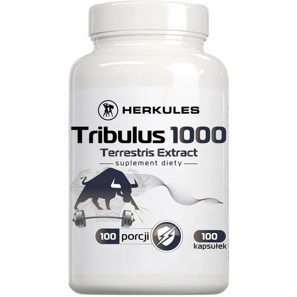 HERKULES Tribulus 1000 Terrestris Extract 100caps TESTOSTERON WIGOR zdjęcie 1