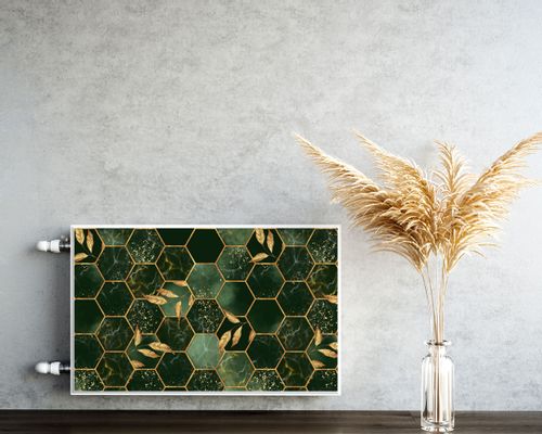 Maskownica MAGNETYCZNA Na Kaloryfer MOZAIKA Marmur Liście 80cm x 60cm na Arena.pl