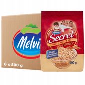 MELVIT Secret Family Płatki owsiane pełnoziarniste 500 g x 6 sztuk