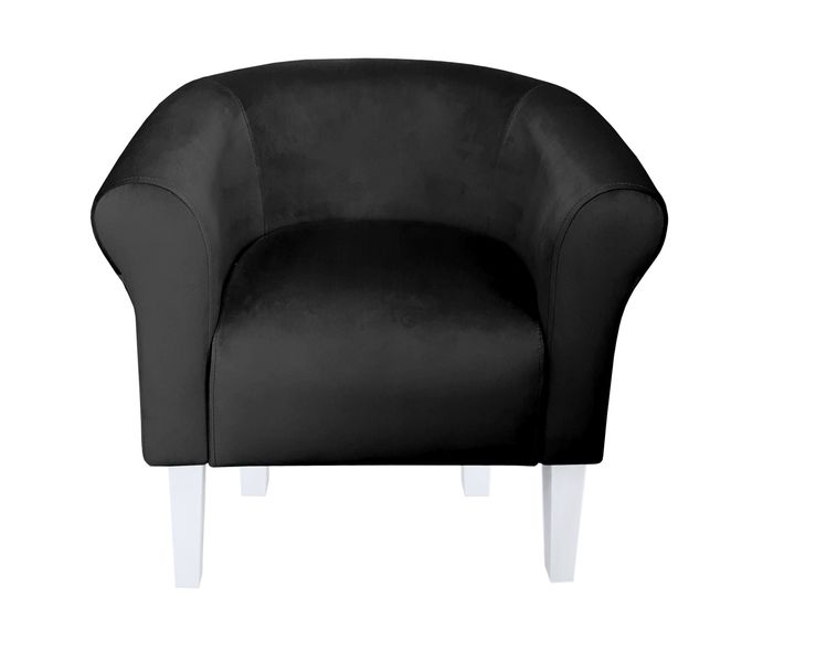 Fotel Milo nogi 20cm białe czarny MG19 zdjęcie 2