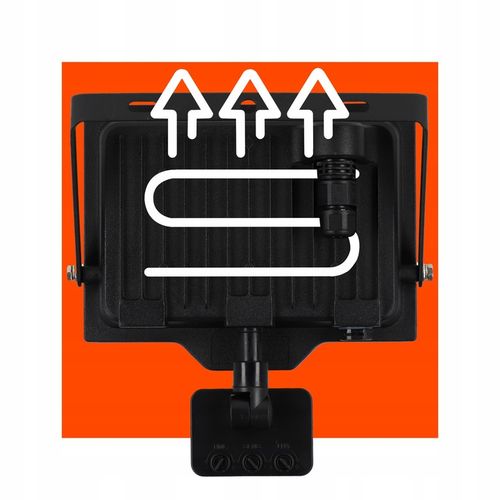 Halogen LED Naświetlacz Reflektor 50W 4500K z Czujnik Ruchu PIR na Arena.pl