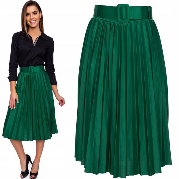 802___SPÓDNICA PLISOWANA PASEK GUMKA zdjęcie 9