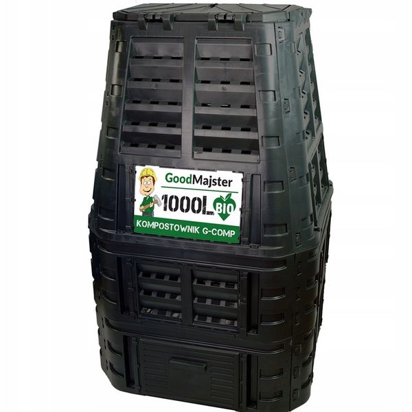 KOMPOSTOWNIK MODUŁOWY 1000L CZARNY G-COMP POLSKI zdjęcie 2