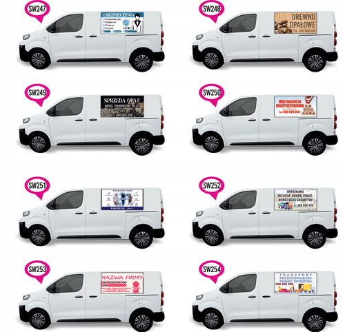 Naklejka Folia na samochód auto reklamowa USŁUGI REMONTOWO WYKOŃCZENIOWE na Arena.pl
