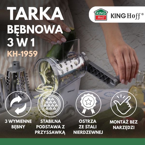 TARKA BĘBNOWA DO WARZYW SERA KINGHOFF KH-1959 zdjęcie 3