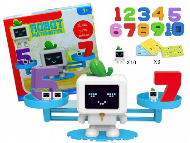 Prezent Pod Choinkę Gra Liczbowa Edukacyjna Robot zdjęcie 1