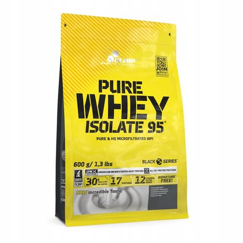 OLIMP PURE WHEY ISOLATE 95 600g ODŻYWKA BIAŁKOWA IZOLAT BIAŁKA WHEY WPC na Arena.pl
