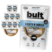 MOKRA KARMA DLA PSA BULT SASZETKA MIELONKA BOGATA W DORSZA ZESTAW 10x100G