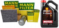 MANN ZESTAW FILTRÓW + OLEJ 5W30 5L AUDI A4 B6 B7 1.9TDI 100KM 115KM 130KM