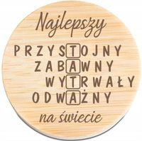 OTWIERACZ do piwa DREWNIANY personalizacja grawer prezent dla taty