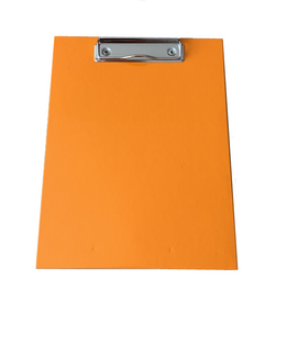 Deska z clipem clipboard A4 tekturowa pomarańczowa