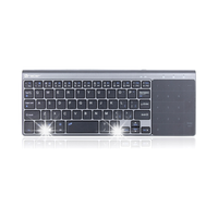 KLAWIATURA BEZPRZEWODOWA CICHA SMART TV TOUCHPAD WIRELESS SLIM DO PC