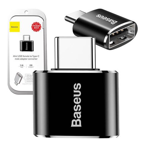 adapter baseus usb do usb type-c 2,4a (czarny) na Arena.pl