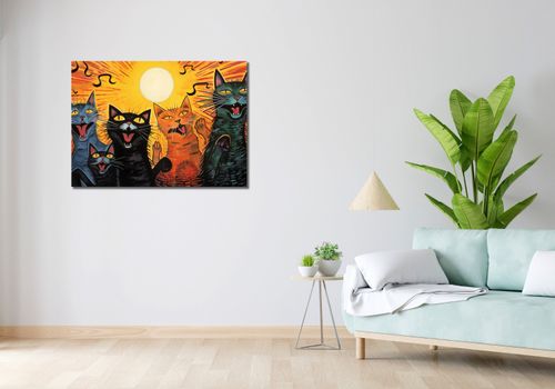 Obraz 100x70cm Kocie Koncertowanie na Arena.pl
