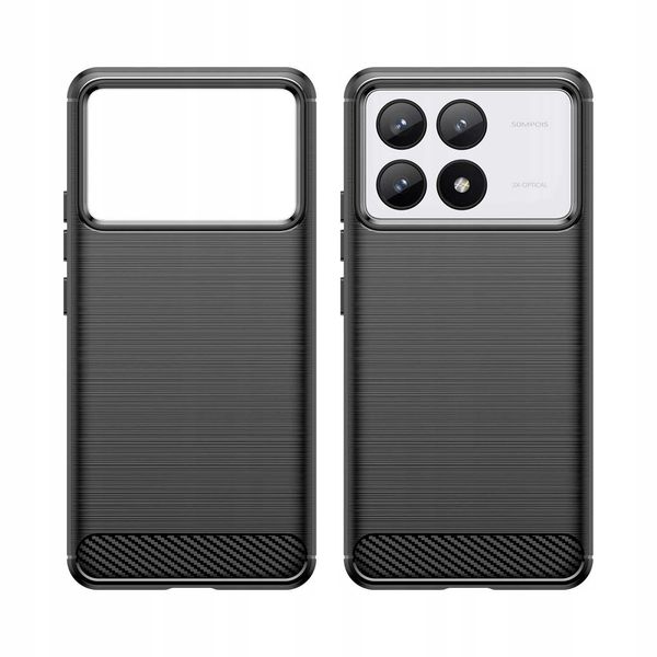 Spacecase Carbon Poco F6 Pro 5G Black zdjęcie 3