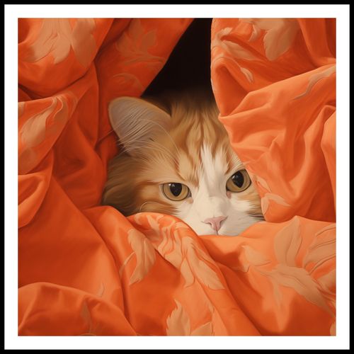 Plakat 70x70cm Ukryty Kot na Arena.pl