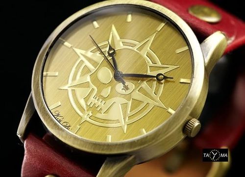 ZEGAREK DAMSKI TAYMA - RETRO PUNK 32 -czerwony (zx594b) na Arena.pl