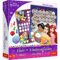 Gra planszowa 2w1 Chińczyk Węże i drabiny Disney Princess Trefl 02418