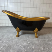 Wanna Wolnostojąca Retro Czarno Złota Polski Produkt Wysokiej Jakości